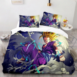 3PC-SET Dragon Ball 3D-prinditud Dragon Ball super s&uuml;nnip&auml;evakingitus t&uuml;drukutele lastele, poistele, tekikate 135x200CM--2PC