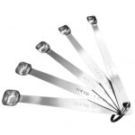 5 tk roostevabast terasest m&otilde;&otilde;telusikakomplekt Ruumis&auml;&auml;stlikud t&auml;psed m&otilde;&otilde;dud t&auml;iuslikuks k&uuml;psetamiseks Oval