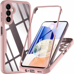 6 v&auml;rvi kogu korpusega 360 kraadi kaitse kukkumiskindel telefoni korpuse kate Samsung Galaxy A05 A05S A15 A25 A04S A14 A24 A34 A54 4G 5G S23 FE S24+ Plus jaoks Samsung A24 roosa