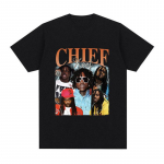 I Love Chief Keef T-s&auml;rk Meeste mood vabaaja l&uuml;hikeste varrukatega T-s&auml;rk Vintage gooti Suurem&otilde;&otilde;tmelised puuvillased T-s&auml;rgid Hip Hop t&auml;navar&otilde;ivad M