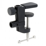 2-IN-1 lauakinnitusklamber Raske metallist mikrofoni klambrihoidja mikrofoni rippvarre aluse hoidiku jaoks