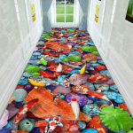 3D kolmem&otilde;&otilde;tmeline koridori vahek&auml;ik ristk&uuml;likukujuline kuldne teemant samet vaip veranda hotelli tervitus sissep&auml;&auml;su matt kohandamine 200*300cm