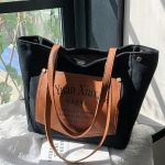 Naiste kott, mahukas kott, igap&auml;evane t&otilde;mblukk Naiste &otilde;lakott K&auml;ekott Ostlemine must