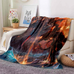 World of Warcrafti tekk m&auml;ngu Cosplay tekk 3D-prinditud &uuml;lipehmed flanelltekid t&auml;iskasvanutele ja lastele kodukaunistuseks 75x90cm