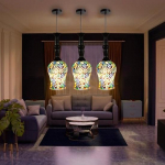 Rippvalgusti koduks dekoratiivseks, elutuba, magamistuba, kontoriruum, kuivatusruum, mitmev&auml;rviline, 3 tk.