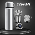 600/800/120 ml roostevabast terasest veepudeliga suletud termos kuumade ja k&uuml;lmade jookide jaoks 1200ml