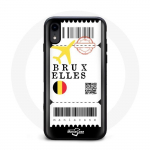 Coque iphone XS billet d'avion bruxelles