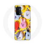 Coque pour Oppo A54 5G BTS Bangtan Sonyeondan BT21 Tata Chimmy Cooky Rj Shooky Koya Mang Et Van