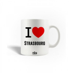 Mug en C&eacute;ramique I Love Strasbourg France