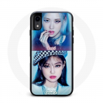Coque pour Iphone XS Max Blackpink Groupe K-pop Filles Jennie et Ros&eacute; Lovesick girls poster the album
