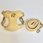 Melting Look Dog Light Suede rakmed Walking Leash Rihmakomplekt, 1 komplekt beige