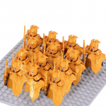 13 tk keskaegse lossi r&uuml;&uuml;tlite s&otilde;jav&auml;es&otilde;ja soomustatud Rooma s&otilde;durid Sparta s&otilde;dalase kujud koos m&otilde;&otilde;ga ehitusplokkide komplektiga m&auml;nguasjad