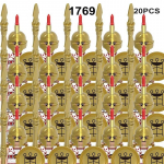 MOC Keskaegne s&otilde;jav&auml;earmee ehitusplokid Rooma s&otilde;duri m&otilde;&otilde;gafiguurid R&uuml;&uuml;tlid Kilp Relvad Aksessuaarid Tellised M&auml;nguasi