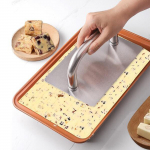 Burger Press Grill k&uuml;psetustarbed roostevabast terasest nugatipurustaja lameda &uuml;laosa jaoks T Shaped Handle