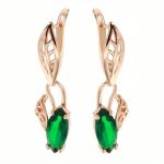 Pisaral&otilde;ikega lilla punane roheline tsirkoon rippuvad k&otilde;rvar&otilde;ngad kuldse v&auml;rviga mood naiste pulmaehted luksuslikud aksessuaarid valge