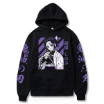 Demon Slayer Shinobu Kochou Graafilised kapuutsid Kimetsu No Yaiba Anime Hoodie Kevadised Soe Pullover Pusad Harajuku Lahtised Topid M white