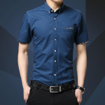 Suvised meeste l&uuml;hikeste varrukatega s&auml;rgid Meeste vabaaja s&auml;rgid Korea &otilde;hukesed s&auml;rgid L paabulinnu sinine v&auml;rv