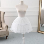 P&otilde;&otilde;skseelik Naiste Seelikutoestus Lolita J&auml;ik Kalaluutoestus Reguleeritav Igap&auml;evane Puffseelik Cosplay Seelikutugipetticoat Linnupuurtoestus valge