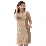 Vannir&auml;tiku &uuml;mbris Reguleeritava n&ouml;&ouml;biga varrukateta pehme korallifliisist vett imav Unisex tasku hommikumantel du&scaron;i &uuml;mbris spa hommikumantel L helelilla v&auml;rv