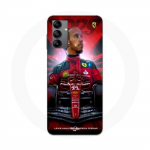 Coque Maniacase pour Samsung Galaxy A05s Lewis Hamilton Ferrari officiel