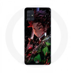 Coque Maniacase pour Samsung Galaxy A51 4g Demon Slayer Tanjiro Kamado &eacute;nerv&eacute; manga anime