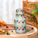 Voodi&auml;&auml;rne veekarahvin ja klaasikomplekt &Ouml;&ouml;kapi kann Kingitus Tumbler pulma&ouml;&ouml;ks Diamond Design