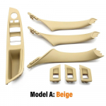 9 V&auml;rvi Vasakpoolse Rooliga LHD Beež Must S&uuml;sinikkiust Auto Salongi Uksek&auml;epide T&otilde;mmatav 7 tk Komplekt BMW 5. Seeriale F10 F18 523 525 528 Model A Beige