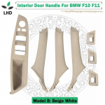 Carbon Fiber LHD Car Interior Door Handle Fit For BMW 5 series F10 F11 520d 525d 530d 535i Inner Panel Pull Trim Cover Model A Black