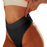 Naiste Seksikad Stringid Alusp&uuml;ksid K&otilde;rge v&ouml;&ouml;kohaga Tanga Alusp&uuml;ksid Pehmed G-String Pesu Naiste Alusp&uuml;ksid Puuvillased alusp&uuml;ksid M must