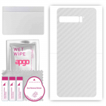 apgo Protective Skin Sticker for the back compatible with Asus ROG Phone 3, Wrap Film, Foil, Vinyl - Pattern Transparent Carbon