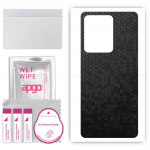 apgo Protective Skin Sticker for the back compatible with Vivo S15, Wrap Film, Foil, Vinyl - Pattern Black Honeycomb