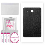 apgo skin sticker film foil vinyl for the BACK compatible with Samsung Galaxy Tab E 9.6 SM-T561, scratch-resistant, easy to install - Black Honeycomb