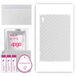 apgo Protective Skin Sticker for the back+sides compatible with Samsung Galaxy Tab S8 Ultra WiFi, Full Wrap Film, Foil, Vinyl - Pattern Transparent Ca