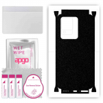 apgo Protective Skin Sticker for the back+sides compatible with Vivo V25 Pro 5G, Full Wrap Film, Foil, Vinyl - Pattern Matte Black