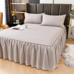 &Uuml;hev&auml;rviline voodiseelik &Uuml;hekohalise voodi kate Hulgim&uuml;&uuml;k Libisemiskindel madratsikaitse 1,2M/1,5M/1,8M/2M (Ilma padjap&uuml;&uuml;rita) 1PC 180x200cm skirt