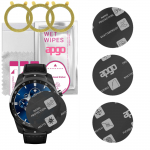 3x apgo MATTE Hybrid protective glass compatible with Mobvoi TicWatch Pro S 2021, flexible nano glass, great replacement for tempered glass, scratch-r