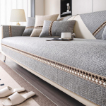 Puuvillane linane diivanikatted 1/2/3 istmega libisemiskindla tugitooli lamamistool M&ouml;&ouml;blikaitse Diivani istmepadi Kohanda 110x210cm 1pc