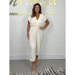 Naiste &uuml;hev&auml;rviline rihmadega volangidega vabaaja laia s&auml;&auml;rega kombinesoon L