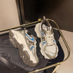 Kevadine uus paksu tallaga retro rasket&ouml;&ouml;stuslik v&auml;rvide sobitus paeltega trendikad kingad paaridele vabaaja spordijalatsid mitmek&uuml;lgsed 35