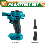Newbeny Juhtmeta &otilde;hu tolmumasin 2 &uuml;hes kahes kasutuses tolmuimeja pumbaga arvuti tolmueemaldus ujumisr&otilde;nga imemine Makita 18V aku jaoks Without Battery