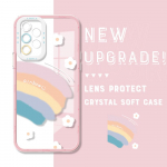 P&otilde;rutuskindel Joonisfilm Astronaut Kristall&uuml;mbris T&auml;ielik Katvus Kaamera Kaitse L&auml;bipaistev Pehme Telefoni&uuml;mbris Samsungile Samsung A02