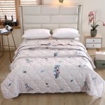 Quilted summer single double bed light Printed quilt core Air conditioning quilting twin queen size duvet Thin plaid comforter 100x150cm