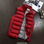 Talvine soe meeste mood &otilde;huke puuvillane polsterdatud vest varrukateta sulejope M roheline