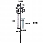Multifunktsionaalne aiatermomeeter v&auml;lisilma meteoroloogilise m&otilde;&otilde;tja tuule vihmam&otilde;&otilde;turi anal&uuml;&uuml;s