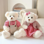 2tk/partii 26cm Paarile Little Bear Palus m&auml;nguasjad Kawaii riided Karu Pehme t&auml;idisega nukk T&uuml;drukutele P&uuml;hade Palus nukukingitused