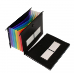 B5 laienev failikaust plastikust elastne sulgur Accordian korraldaja 7 taskut l&auml;bipaistvad &uuml;mbrikud Dokumendihoidja hoiukott