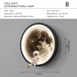 LED kuu seinalamp Moodne multikas astronauti seinavalgustid Lastetuba elutuba magamistuba voodi k&otilde;rval sisekujundus valgusti Cool white-No RC