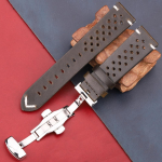 Kellarihm Premium ehtsast nahast kellarihm koos liblikpandlaga kiirkinnitusega 18 20 22 24 mm Saadaval 4 v&auml;rvi kellarihmana 22mm