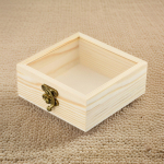 Puidust hoiukonteinerid T&auml;ppisl&otilde;ikega ehtekarbid K&auml;sit&ouml;&ouml; kinkekarp 8.5*8.5*5cm