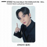 ATEEZ MAAILM EP.FIN WILL Fromm Store Lucky Draw fotokaarti KPOP Jongho - We go up Ver.